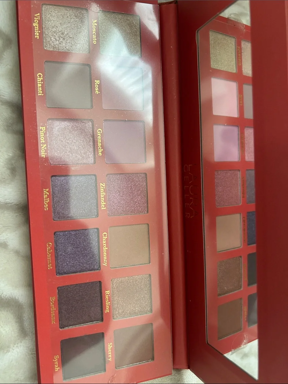 Laura Geller Berry & Blossom Eyeshadow Palette - Red with Green Accents